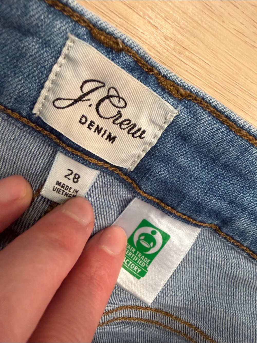 J Crew 28 High-Rise Wide Leg Women’s Jeans in Medium Blue - Picture 5 of 9